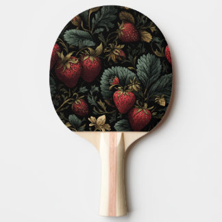 Raquete De Ping Pong Dunkles Erdbeermuster – Ping Pong Paddle