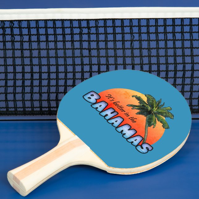 Raquete De Ping Pong É melhor nas Bahamas (Insitu)