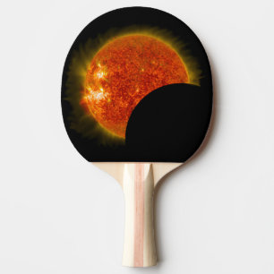 Raquete De Ping Pong Eclipse Solar em Andamento