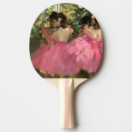 Raquete De Ping Pong Edgar Degas - Dançarinos a rosa