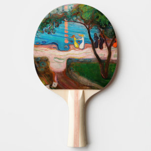 Raquete De Ping Pong Edvard Munch - dança na praia