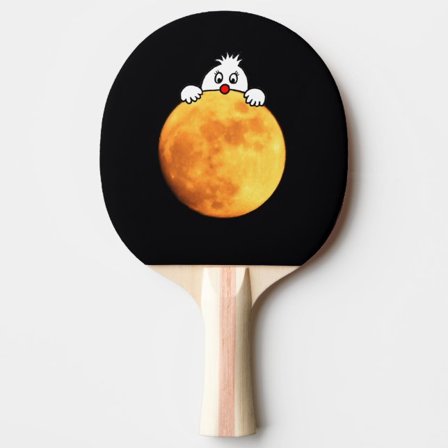 Raquete De Ping Pong Ele em the moon (Frente)