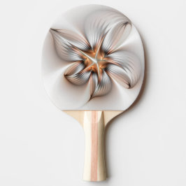 Raquete De Ping Pong Elegância Floral Moderna Abstrato de Arte Fractal
