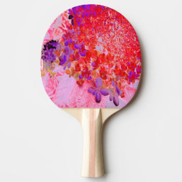 Raquete De Ping Pong Elegante Hydrangea Limelight Roxa e Laranja