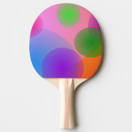 Raquete De Ping Pong Elipses Coloridas