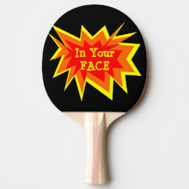 Raquete De Ping Pong Em sua pá de Pong do sibilo da cara
