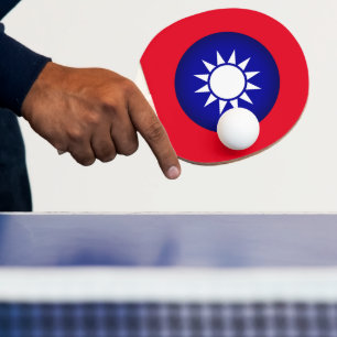 Raquete De Ping Pong Emblema Nacional de Taiwan