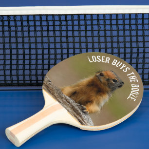 Raquete De Ping Pong Engraçada Saucy Columbian Ground Squirrel