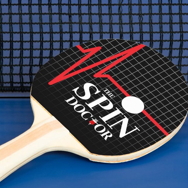 Raquete De Ping Pong Engraçado A Seringa Médica Spin (Funny the Spin Doctor Table Tennis Paddle Cover Photo)