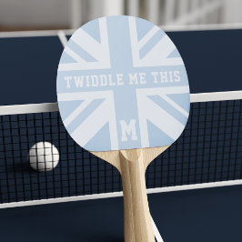 Raquete De Ping Pong Engraçado Blue Union Jack Flag Ping Pong Paddle