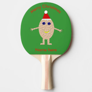 Raquete De Ping Pong Engraçado Pino Pino do Ovo de Natal