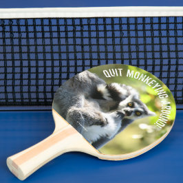 Raquete De Ping Pong Engraçados lêmures surpreendidos de Madagáscar