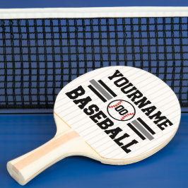 Raquete De Ping Pong Equipe de NOME Personalizada do Jogador de Basebal