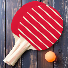Raquete De Ping Pong Escolhendo as Listras Rosas e Sólidas Cereja