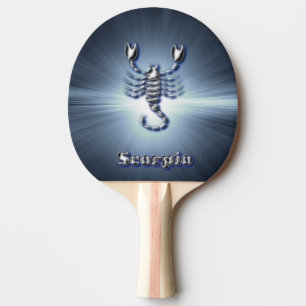 Raquete De Ping Pong Escorpião do cromo