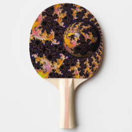 Raquete De Ping Pong Esfera de Tempestade de Fogo Fractal