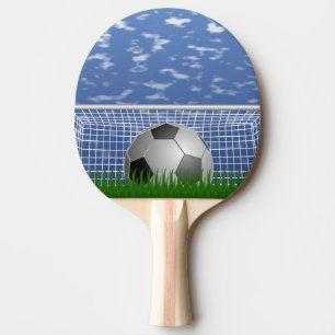 Raquete De Ping Pong Esfera e rede de futebol