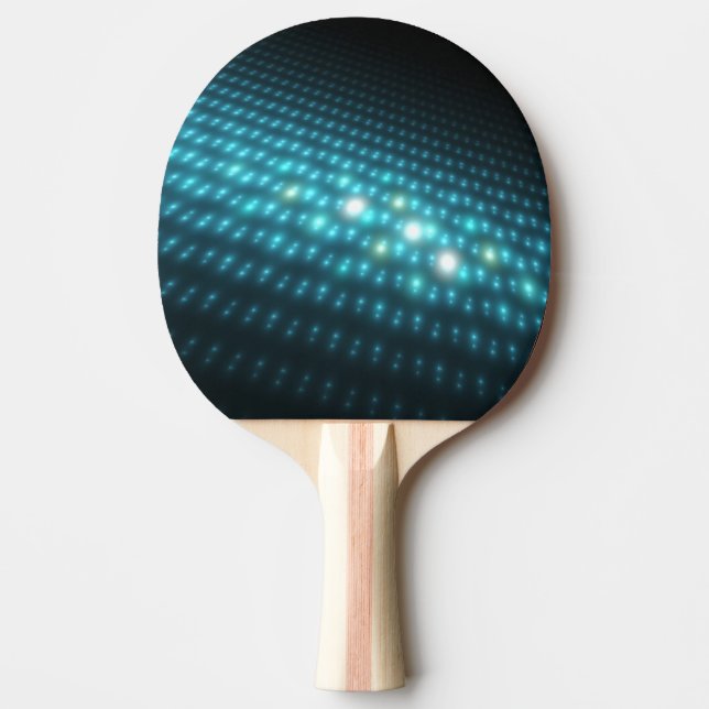 Raquete De Ping Pong Esferas azuis 3D (Frente)