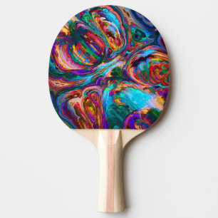 Raquete De Ping Pong Espalhamento Moderno de Tintas