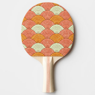 Raquete De Ping Pong Espetáculo de Shell: Padrões do mar de Abstrato