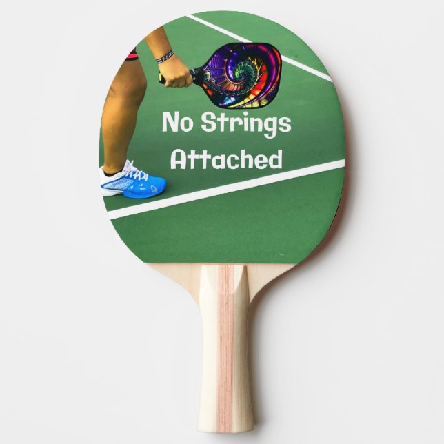 Raquete De Ping Pong Espião Engraçado Sem Cordas Ligadas (Frente)