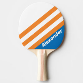 Raquete De Ping Pong Esporte Vintage New Amsterdam Listras com Nome