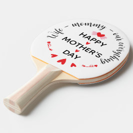 Raquete De Ping Pong Esposa Mamãe Nosso Tudo Doce Dia das Mães