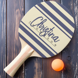 Raquete De Ping Pong Estandarte de Polo Meados do Século Lavanda Brisa 