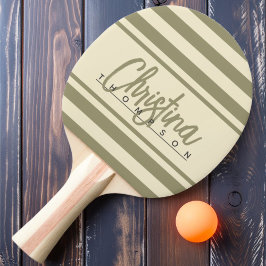 Raquete De Ping Pong Estandarte Polo Meados do Século Sage Meadow Nome