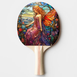 Raquete De Ping Pong Estilo de Tiffany Vidro Estido Fada Mágica