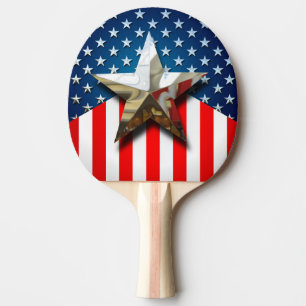 Raquete De Ping Pong Estilo star spangled