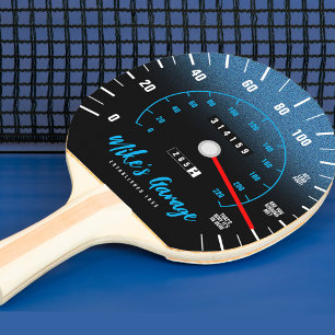 Raquete De Ping Pong Estranho-Manly-Carro-Letra-Acumulador-Acumulador