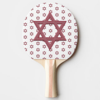 Raquete De Ping Pong Estrela Vermelha de Davi Seamless