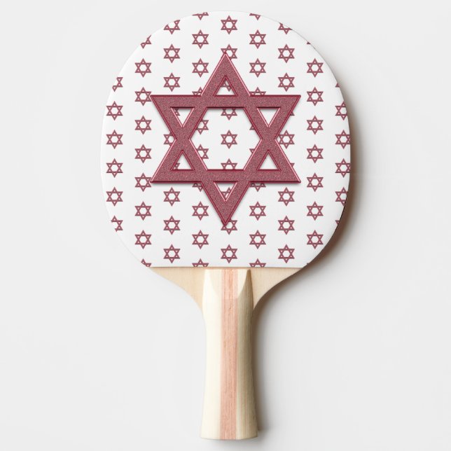 Raquete De Ping Pong Estrela Vermelha de Davi Seamless (Frente)