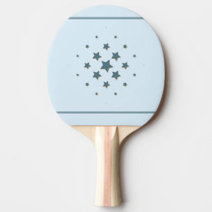 Raquete De Ping Pong Estrelas Azuis