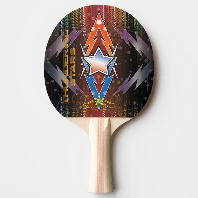 Raquete De Ping Pong Estrelas Branqueadoras (Frente)