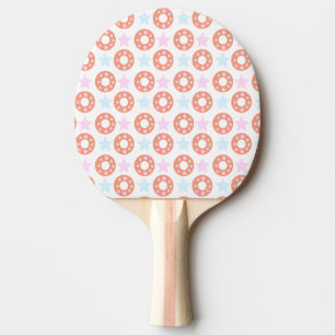 Raquete De Ping Pong Estrelas Donuts Pastel com Estrela