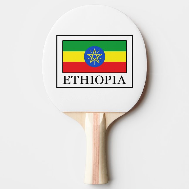 Raquete De Ping Pong Etiópia (Frente)