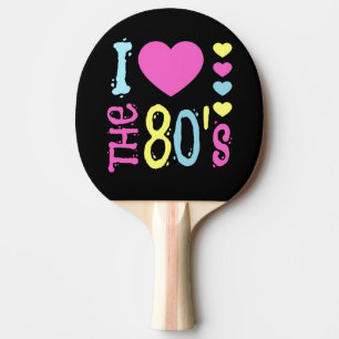 Raquete De Ping Pong Eu adoro a fantasia da Disco dos anos 80