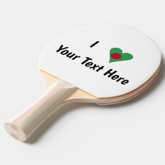 Raquete De Ping Pong Eu (Bandeira do Coração de Bangladesh Amor) Person