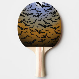 Raquete De Ping Pong Eu fui mordido por morcegos negros e Bonito lua