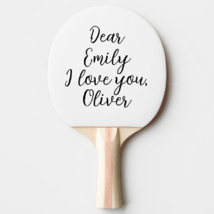 Raquete De Ping Pong Eu Te Amo, Chamo Modelo