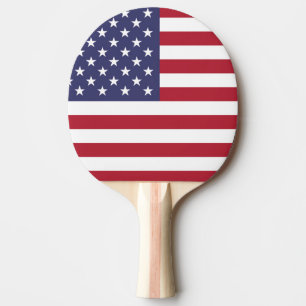 Raquete De Ping Pong EUA EUA Flag