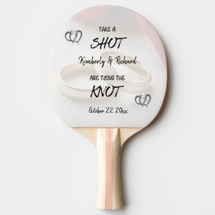 Raquete De Ping Pong Faça Com Que Um Casando De Casal Engajado Seja Per