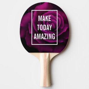 Raquete De Ping Pong Faça o rosa hoje de surpresa do roxo inspirado