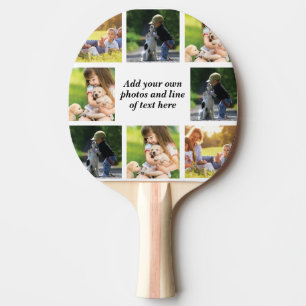 Raquete De Ping Pong Faça sua própria colagem de fotos e texto