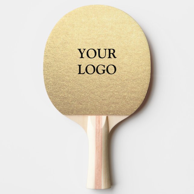 Raquete De Ping Pong Faça uma Dourada simples e personalizada para seu  (Frente)
