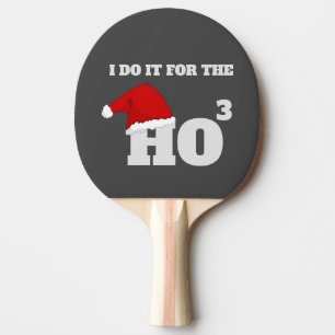 Raquete De Ping Pong Faço isso para o texto do boné de Natal engraça