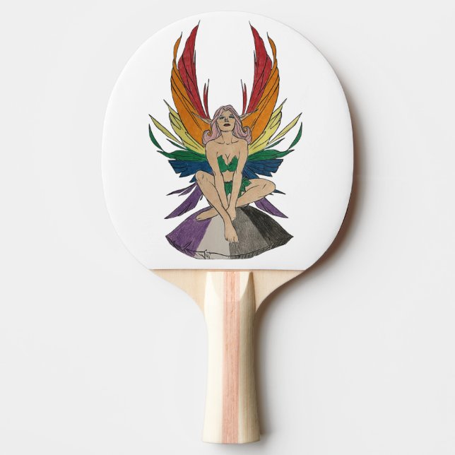 Raquete De Ping Pong Fada Assexual (Frente)