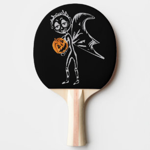 Raquete De Ping Pong Fada de Abóbora de Halloween
